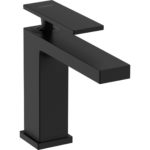 Смеситель для раковины hansgrohe Tecturis E 110 EcoSmart 73011670 матовый черный-фото1