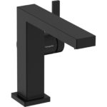 Смеситель для раковины hansgrohe Tecturis E 110 Fine CoolStart EcoSmart 73021670 матовый черный-фото1