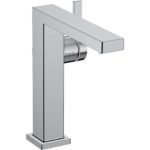 Смеситель для раковины hansgrohe Tecturis E 150 Fine CoolStart EcoSmart с донным клапаном Push-Open 73040000 хром-фото1