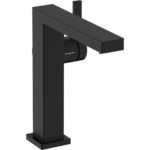 Смеситель для раковины hansgrohe Tecturis E 150 Fine CoolStart EcoSmart 73041670 матовый черный-фото1