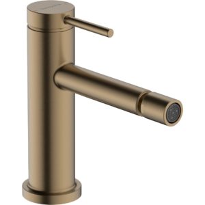 Смеситель для биде hansgrohe Tecturis S со сливным гарнитуром 73201140 шлифованная бронза-фото1
