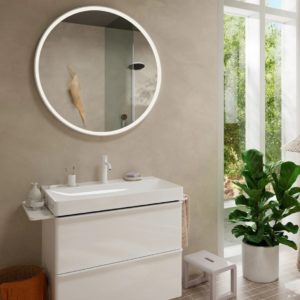 Cмеситель для раковины hansgrohe Tecturis S 110 EcoSmart с донным клапаном 73310700 матовый белый-фото3