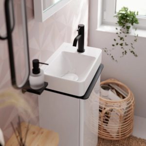 Cмеситель для раковины hansgrohe Tecturis S 80 EcoSmart для холодной воды 73313670 матовый черный-фото2