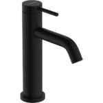 Cмеситель для раковины hansgrohe Tecturis S 110 CoolStart EcoSmart с донным клапаном 73314670 матовый черный-фото1