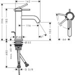 Cмеситель для раковины hansgrohe Tecturis S 110 CoolStart EcoSmart с донным клапаном 73314700 матовый белый-фото5