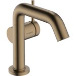 Смеситель для раковины hansgrohe Tecturis S 110 Fine CoolStart EcoSmart 73321140 шлифованная бронза-фото1