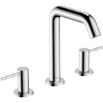 Смеситель для раковины hansgrohe Tecturis S 150 EcoSmart со сливным клапаном Push-Open 73330000 хром-фото1