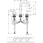 Смеситель для раковины hansgrohe Tecturis S 150 EcoSmart со сливным клапаном Push-Open 73330140 шлифованная бронза-фото4