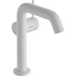Смеситель для раковины hansgrohe Tecturis S 150 Fine CoolStart EcoSmart со сливным клапаном Push-Open 73340700 матовый белый-фото1
