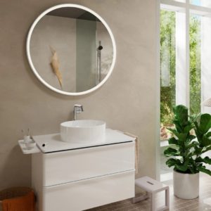 Смеситель для раковины hansgrohe Tecturis S 240 Fine CoolStart EcoSmart cо сливным гарнитуром Push-Open 73370000 хром-фото2