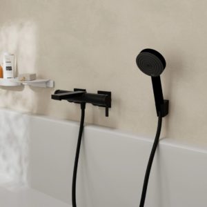 Смеситель для ванны hansgrohe Tecturis E 73420670 матовый черный-фото2