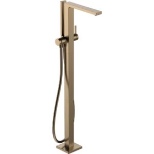 Смеситель для ванны hansgrohe Tecturis E напольного монтажа 73445140 шлифованная бронза-фото1
