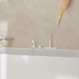 Cмеситель для ванны hansgrohe Tecturis S на 3 отверстия 73447700 матовый белый-фото3