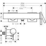 Смеситель для душа hansgrohe Tecturis E 73620140 шлифованная бронза-фото6