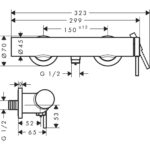 Смеситель для душа hansgrohe Tecturis S 73622000 хром-фото6