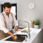 Metris Select M71 Кухонный смеситель однорычажный 320 с вытяжным душем 2jet sBox 73816000-фото4