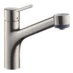 Смеситель для кухни hansgrohe Talis M52 170 с вытяжным душем 73860800 цвет сталь