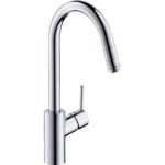 Смеситель для кухонной мойки hansgrohe Talis M52 260 с вытяжным изливом 1jet sBox 73864000 хром-фото1
