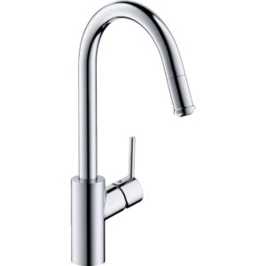 Смеситель для кухонной мойки hansgrohe Talis M52 260 с вытяжным изливом 1jet sBox 73864000 хром-фото1