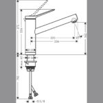Zesis M33 Кухонный смеситель однорычажный 160 для установки перед окном 1jet 74805000-фото3