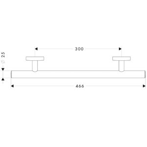 Поручень hansgrohe Logis 40513000 хром-фото2