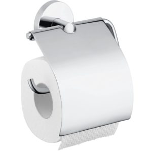Держатель для туалетной бумаги hansgrohe Logis с крышкой 40523000 хром-фото1