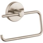 Держатель для туалетной бумаги hansgrohe Logis 40526820 шлифованный никель-фото1