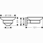 Мыльница hansgrohe Logis Universal 41715000 хром-фото2