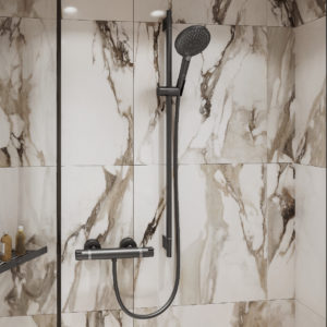 Корзина угловая hansgrohe AddStoris 41741340 шлифованный черный хром-фото2