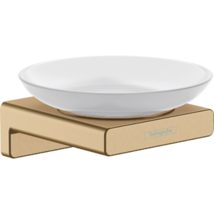 Мыльница hansgrohe AddStoris 41746140 шлифованная бронза-фото1