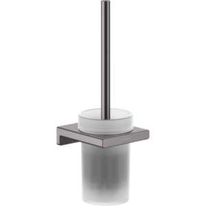 Туалетный ершик hansgrohe AddStoris настенный 41752340 шлифованный черный хром-фото1