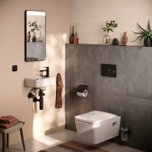 Туалетный ершик hansgrohe AddStoris настенный 41752670 матовый черный-фото2