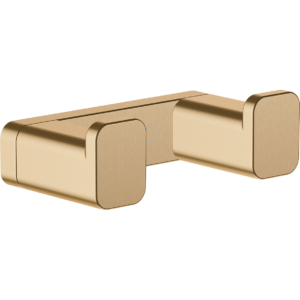 Крючок hansgrohe AddStoris двойной 41755140 шлифованная бронза-фото1