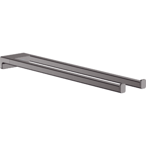 Держатель для полотенец hansgrohe AddStoris двойной 41770340 шлифованный черный хром-фото1