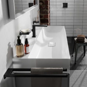 Держатель для полотенец hansgrohe AddStoris двойной 41770670 матовый черный-фото2