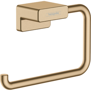 Держатель для туалетной бумаги hansgrohe AddStoris 41771140 шлифованная бронза-фото1