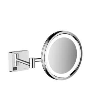 Косметическое зеркало hansgrohe AddStoris с подсветкой 41790000 хром-фото1