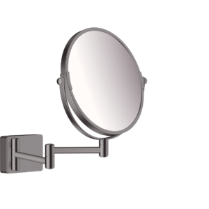 Косметическое зеркало hansgrohe AddStoris 41791340 шлифованный черный хром-фото1