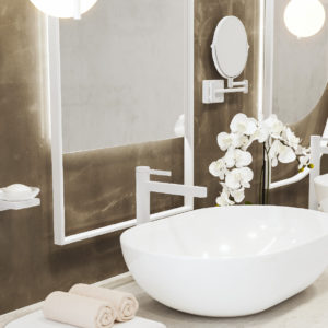 Косметическое зеркало hansgrohe AddStoris 41791700 матовый белый-фото2