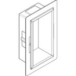 Полка ниша встраиваемая hansgrohe XtraStoris Original с рамой 30х15х10 см 56057670 матовый черный-фото9