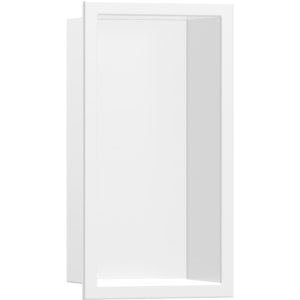 Полка ниша встраиваемая hansgrohe XtraStoris Original с рамой 30х15х10 см 56057700 матовый белый-фото1