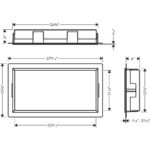 Полка ниша встраиваемая hansgrohe XtraStoris Original с рамой 30х60х10 см 56064670 матовый черный-фото3