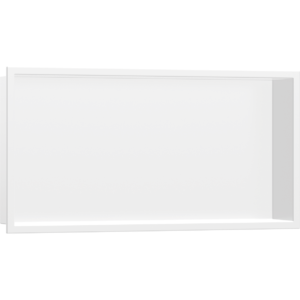Полка ниша встраиваемая hansgrohe XtraStoris Original с рамой 30х60х10 см 56064700 матовый белый-фото1