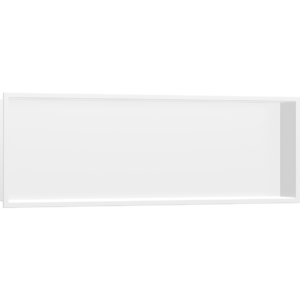 Полка ниша встраиваемая hansgrohe XtraStoris Original с рамой 30х90х10 см 56067700 матовый белый-фото1