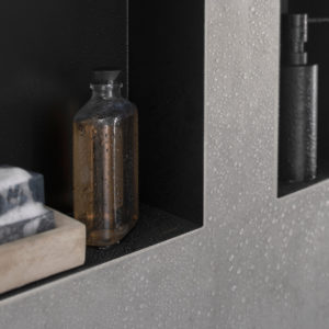 Полка ниша встраиваемая hansgrohe XtraStoris Minimalistic с рамой 30х15х10 см 56070670 матовый черный-фото2
