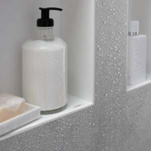 Полка ниша встраиваемая hansgrohe XtraStoris Minimalistic с рамой 30х30х10 см 56073700 матовый белый-фото2