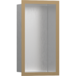 Полка ниша встраиваемая hansgrohe XtraStoris Individual с рамой 30х15х10 см 56094140 шлифованная бронза-фото1