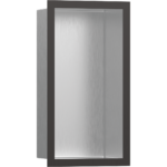 Полка ниша встраиваемая hansgrohe XtraStoris Individual с рамой 30х15х10 см 56094340 шлифованный черный хром-фото1