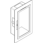 Полка ниша встраиваемая hansgrohe XtraStoris Individual с рамой 30х15х10 см 56094340 шлифованный черный хром-фото4