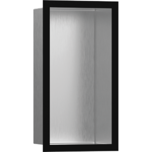 Полка ниша встраиваемая hansgrohe XtraStoris Individual с рамой 30х15х10 см 56094670 матовый черный-фото1